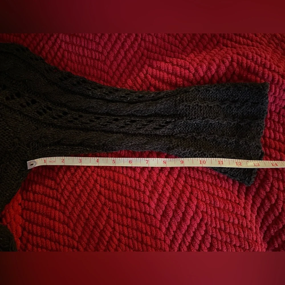 Tweeds Loose Knit 3/4 sleeve Cardigan - Picture 9 of 10